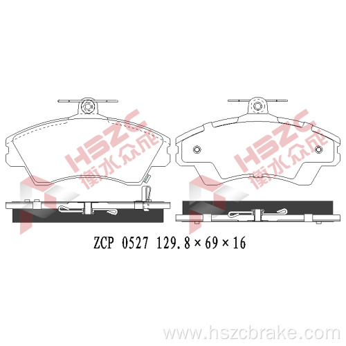 FMSI D1672 ceramic brake pad for Chery